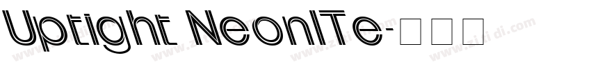 Uptight NeonlTe字体转换